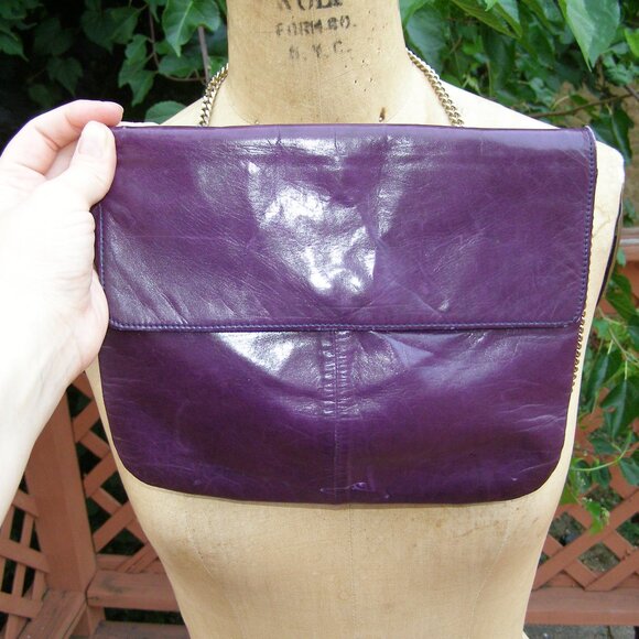 Vintage CHARLES JOURDAN Eel Skin Leather bag - Picture 4 of 15